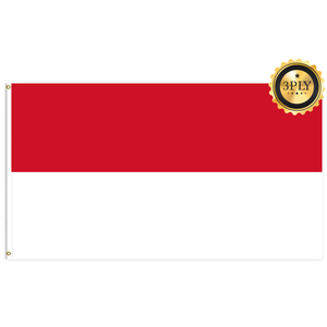 Venta al por mayor 3x5ft Indonesia banderas 68D/100D poliéster Personalizar todas las naciones envío rápido Proveedor confiable entrega rápida - Product Image 2