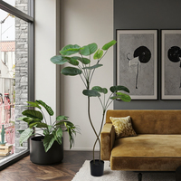 Vente en gros de plantes artificielles haut de gamme au look authentique Arbre artificiel en pot dans un pot en plastique pour ornements de jardin intérieur extérieur