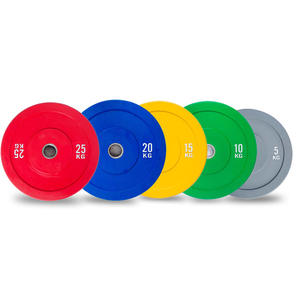 Placas de peso Olympicing, placa de peso calibrada, Barbell con placas de peso, juego de placas de peso, gimnasio, ejercicio, goma Unisex, Universal, - Product Image 2