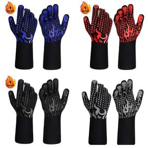 Maniques de four en silicone résistantes à 500 °C avec logo personnalisé - Product Image 2