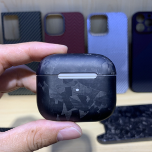Venta caliente Patrón de fibra de carbono real Funda protectora dura a prueba de golpes para <span class=keywords><strong>Airpods</strong></span> pro cover - Product Image 4