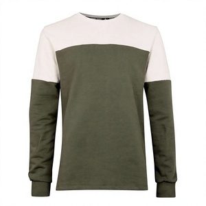 Sudadera de lana de algodón 100% para hombre KISSM6, patrón sólido personalizable, tejido de punto con cuello, 380g, a prueba de viento, ecológica para invierno - Product Image 1