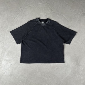 T-Shirt Sportiva <span class=keywords><strong>da</strong></span> <span class=keywords><strong>Uomo</strong></span> Premium 300g in Cotone 100% con Stampa a Rilievo, <span class=keywords><strong>Manica</strong></span> <span class=keywords><strong>Corta</strong></span>, Personalizzabile, Stile Streetwear Casual - Product Image 3