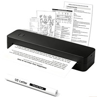 Imprimante thermique portable sans encre A4 mini sans fil pour documents, fabriquée en Chine, batterie 1500 mAh, résolution 203 dpi, USB+BT