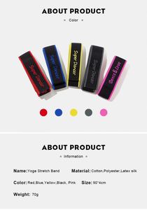 Bán buôn Jacquard dệt biểu tượng tùy chỉnh Polyester Yoga tập thể dục ban nhạc với vòng Pilates dây đeo - Product Image 5