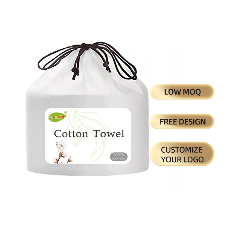 Low MOQ disposable cotton tissue roll OEM facial soft tissue cotton wholesale dry soft face facial disposable cotton towels roll