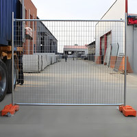 Clôture temporaire en acier au carbone à installation rapide, revêtement en poudre, sécurité domestique, norme australienne