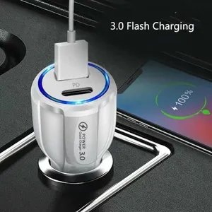 QC3.0 PD cargador de coche USB Universal 3.1A carga rápida adaptador de coche enchufe encendedor de cigarrillos 12V-32V <span class=keywords><strong>para</strong></span> teléfono móvil - Product Image 4