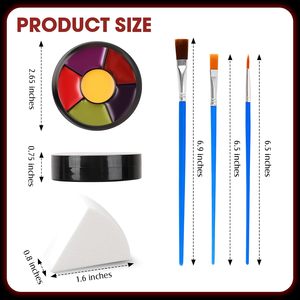 Kit <span class=keywords><strong>de</strong></span> Pintura Facial y Corporal <span class=keywords><strong>de</strong></span> 6 Colores para <span class=keywords><strong>Halloween</strong></span> con Esponja y Brocha, Maquillaje <span class=keywords><strong>de</strong></span> Zombi, Payaso, Joker, Alien, Bruja - Product Image 5