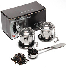 TEA02 vente en gros, diverses formes, boule à thé en acier inoxydable 304, infuseur, passoire à thé Durable, filtre avec poignée - Product Image 6