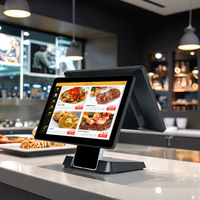 Terminal de point de vente en gros, caisse enregistreuse tactile avec support pliable, système de point de vente Android tout-en-un