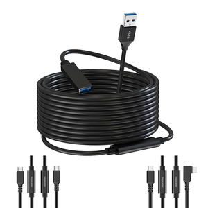 5M 15ft Active USB-Verlängerung kabel 3.0 Gen 1 Repeater von Stecker zu Buchse mit Signal verstärker Micro USB Typ C für Drucker kamera - Product Image 1