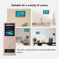 TCP/IP Tuya système d'interphone vidéo intelligent avec reconnaissance faciale système de porte en métal mains libres