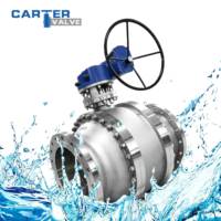 Vanne à boisseau sphérique à bride en acier inoxydable ANSI API CF8M 316 Duplex Hastelloy Classe 150 300 600 avec siège métallique à passage plein pour huile et gaz API607 OEM