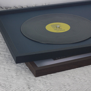 Support de Présentation pour Disque Vinyle 12 Pouces, Cadre <span class=keywords><strong>Photo</strong></span> Mural pour Album CD, Boîte à Ombre pour Vinyle avec Miroir Intégré - Product Image 2