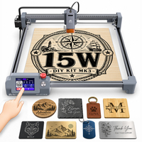 AlgoLaser DIY KIT MK3 15W Mini machine de gravure laser portable 3.5'' tactile AlgoOS Métal Bois