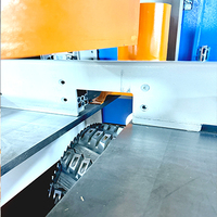 Scie circulaire horizontale automatique CNC à une seule passe pour le découpage et le fraisage du bois, scie de table haute précision avec encocheur automatique pour