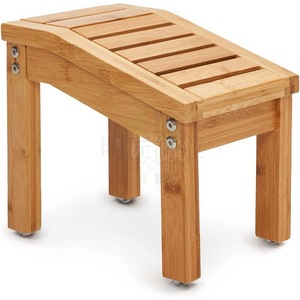 Mingjiang <b>Bamboo</b> Bathroom <b>Stool</b> Non-Slip Shower Footstool For Home Hotel Use - Product Image 1