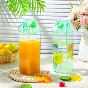 Bouteille d'eau en plastique transparent anti-fuite de 500 ml pour étudiants, avec couvercle et paille, compatible lave-vaisselle, pour fêtes - Design minimaliste - Product Image 6