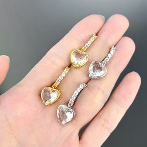 JXX 5A+ Grade Cubic Zircon Inlaid <b>Stud</b> <b>Earrings</b> Gold <b>Silver</b> Plated Customizable Design Tarnish Free <b>Earrings</b> <b>Set</b> - Product Image 2