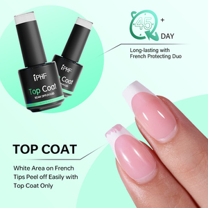 IPHF Hema Free Clear Top Coating Gel <span class=keywords><strong>Base</strong></span> e Top Coat Smalto per Unghie Senza Residui Lucido UV - Product Image 4