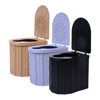 Toilette portable pliable en ABS CAPEXRV 20L pour le camping et les activités de plein air