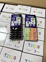 Nouveauté T2820 Téléphone pour seniors Radio FM Triple SIM Clavier 2,8 pouces Téléphone mobile GSM 3600mAh Téléphone à fonctions