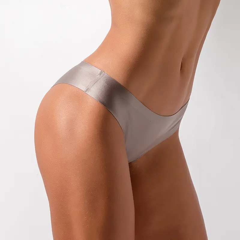 2023 Neuankömmling Großhandel Weiblich Trace less Panty Ice Silk Damen Höschen Tangas Laser Cut Nahtlose Unterwäsche Für Frauen