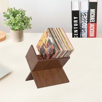 Porte-disque vinyle en bois support de rangement livre bois Album présentoir stockage de disques moderne vinyle organisateur support protège