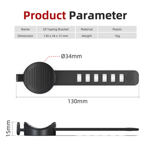 CYCLAMI S9 Adjustable Black Waterproof Lightweight Bicycle Computer Mount for Garmin Cycling Speedometer Bike Light Cycling - Product Image 6