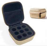 Étui médical portable tout-en-un OEM compatible avec les flacons réglables de 3 ml/5 ml/10 ml - Organisateur de voyage à 9 compartiments pour flacons de peptides