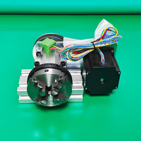 Kit CNC 4ème axe LY DIY, axe rotatif, contre-pointe avec mandrin à 4 mâchoires pour routeur CNC, graveur, fraiseuse, machine de gravure
