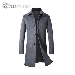 <span class=keywords><strong>Giacca</strong></span> invernale in lana personalizzata di alta qualità soprabito lungo da <span class=keywords><strong>uomo</strong></span> - Product Image 3