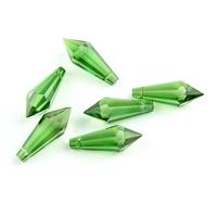 38mm vert foncé verre glaçon pendentifs maison exquis lustre en cristal prisme pas cher Durable cristal suspension lampe décor