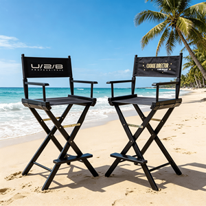 Chaise <span class=keywords><strong>de</strong></span> Réalisateur Pliante Confortable Écologique Haut <span class=keywords><strong>de</strong></span> Gamme en Toile Multicolore <span class=keywords><strong>avec</strong></span> Cadre en Bois Dur Chinois pour Événements Extérieurs, Parcs et Maquillage - Product Image 2