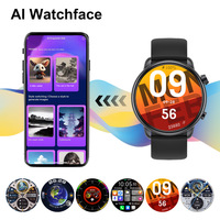 Montre connectée sportive Round Screen T30 PRO avec écran AMOLED de 1,43 pouces, fonction de mesure du rythme cardiaque et de l'oxygénation du sang, et fonction d'appel
