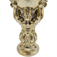 SE7ART Trophée personnalisé en résine électroplaquée 3D durable, statue d'ange de musculation gravée