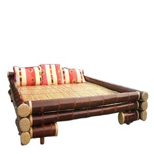 Lit King Moderne en Bambou Naturel à la Mode <span class=keywords><strong>Marina</strong></span> Taille Personnalisée Finition Laquée Anti-Moisissure Anti-Fungus Knock Articles Ménagers Divers - Product Image 1