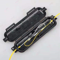 Caja de terminales de fibra óptica FTTH, caja de protección de empalme impermeable con adaptador sc, precio de fábrica
