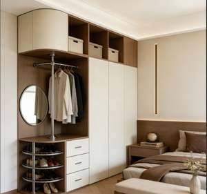 Armario Modular Combinable con Cajones Desmontables y Estantes, Mueble de Dormitorio para Almacenamiento Personalizado en el Hogar - Product Image 6