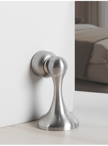 Bloqueur de <span class=keywords><strong>porte</strong></span> magnétique anti-collision en acier inoxydable 304, antivol, fixation au sol, durable, installation facile - Product Image 2