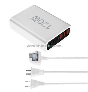 อะแดปเตอร์ชาร์จไฟ USB-C 120w แบบเสียบผนัง 6 พอร์ต รองรับ PD และ QC3.0 ชาร์จเร็ว สำหรับ iPhone 11 12 13 - Product Image 1