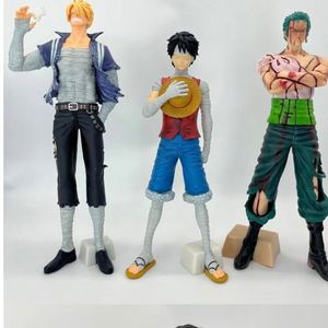 <span class=keywords><strong>Figurine</strong></span> PVC en pose debout des Trois Frères (Luffy gravement blessé, Zoro, <span class=keywords><strong>Sanji</strong></span>) en l'honneur de Skypiea, en boîte - Product Image 1