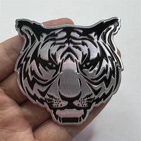 Autocollant 3D en métal Tête de Lion pour Voiture, Emblème Animal Imposant pour Décoration de Carrosserie