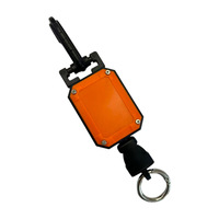 Porte-clés rétractable anti-perte robuste à rétraction automatique, accessoires de maintien d'équipement extensibles, boucle personnalisable avec logo disponible
