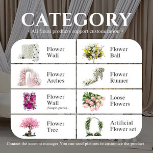 חתונה חתונה חתונה יום רוז סידור חתונה קישוט פרחים רץ - Product Image 2