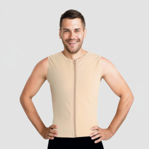 Vêtement de compression post-opératoire à crochets sous la poitrine et jusqu'au genou – Meilleure vente, soutien médical, ajustement confortable - Product Image 2