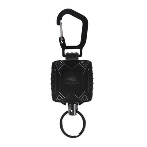 YUANTOOSE Llavero telescópico para exteriores con mosquetón magnético de 2 kg de carga, forma de calabaza negra, para tiendas de campaña, mochilas y llaves - Product Image 5