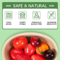 Bol à soupe jetable 100 % compostable personnalisable, écologique, biodégradable, en papier et bagasse de canne à sucre, bol alimentaire rond
