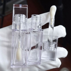 2026 New Arrival Lip Gloss Container Containers, Round Cap and square Lipgloss Tube Cosmetic <b>case</b> with Thick <b>Wall</b> - Product Image 6